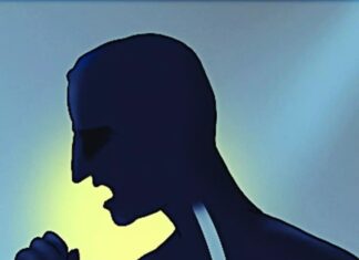 Cough Illustration siloughette of man coughing