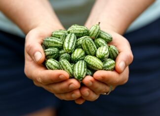 Cucamelon Magic: Koo Koo Ka Choo A handful of tiny cucamelons
